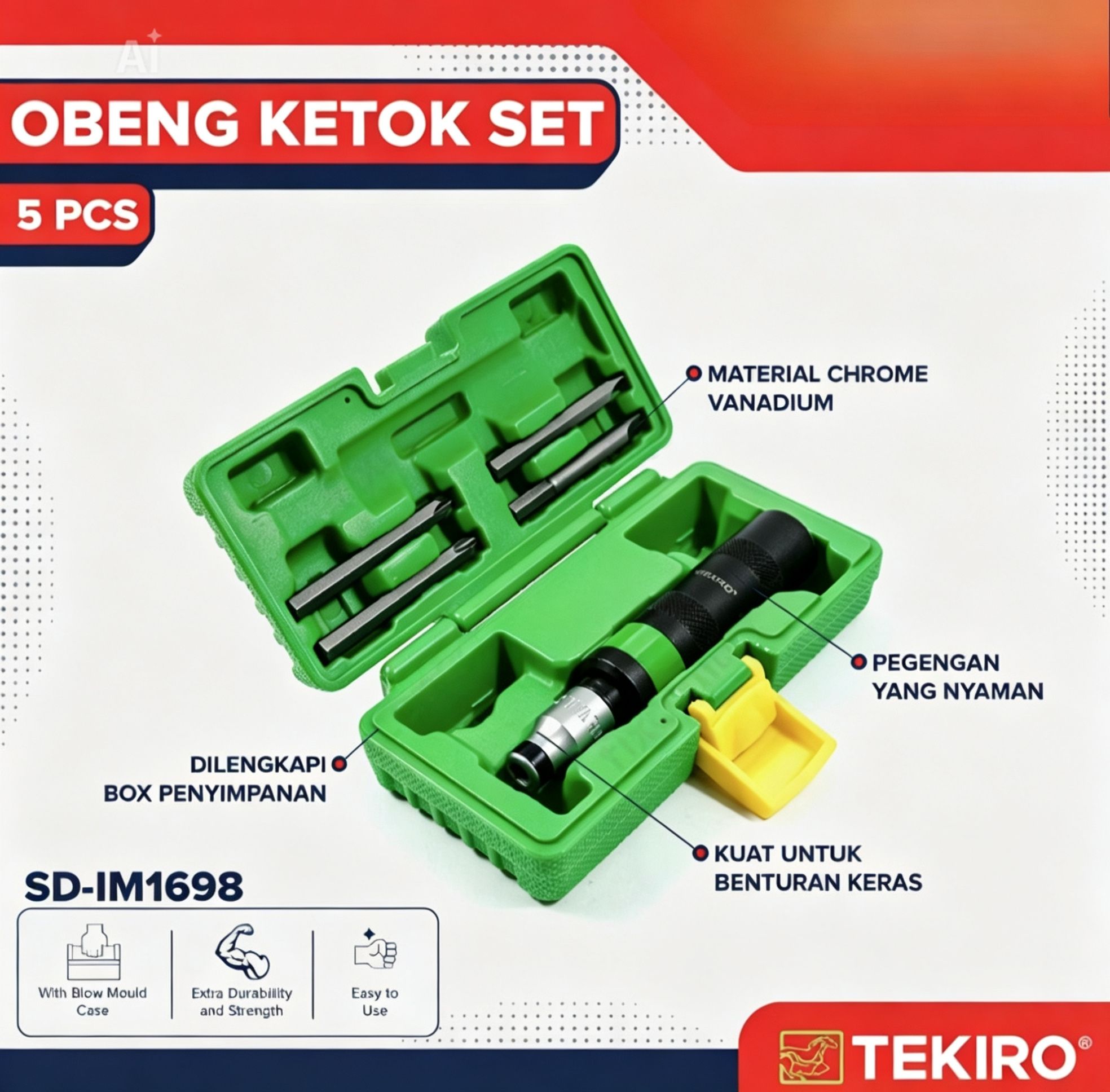 TEKIRO Obeng Ketok 5pcs SD-IM1698_0