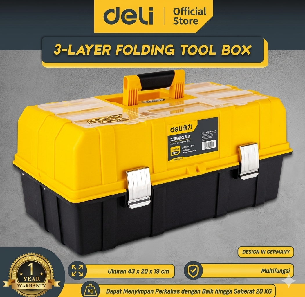 Deli Tool Box 3 Layer DL432117_0