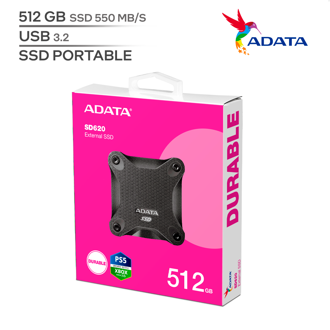 ADATA SD620 / CAPACIDAD 512 GB / USB 3.2 GEN2 / ANTIGOLPES / SSD_0