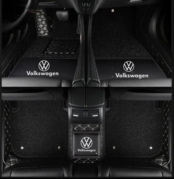 TAPIS 9D LUXURY-VOLKSWAGEN  (noir/beige)+ mokitte noir_0