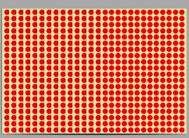 Sticker de puntos de colores. _6