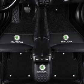 TAPIS 9D LUXURY-SKODA  (noir/noir)+ mokitte noir_0