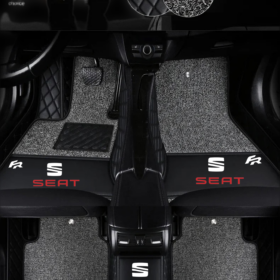 TAPIS 9D LUXURY-seat  (noir/noir)+ mokitte gris_0