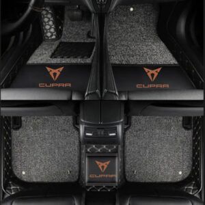 TAPIS 9D LUXURY-cupra  (noir/gris)+ mokitte gris _0