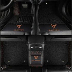 TAPIS 9D LUXURY-cupra  (noir/rouge)+ mokitte noir_0