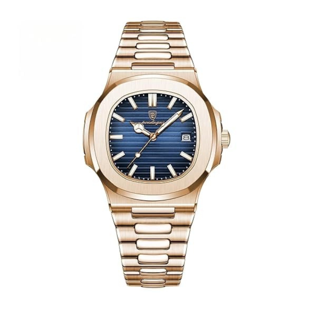 Poedagar Nautilus Rose Gold Blue_0
