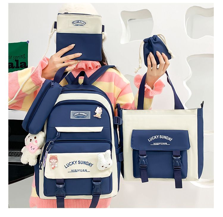 ENSEMBLE DE 5 SACS pour Élève ou Écolière._1