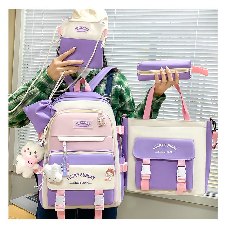 ENSEMBLE DE 5 SACS pour Élève ou Écolière._2