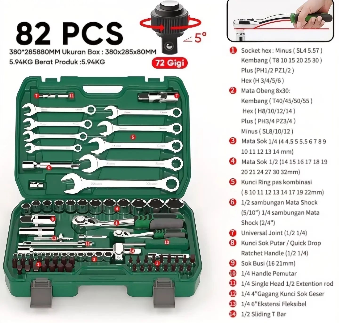 ISKU Kunci Set Koper_8