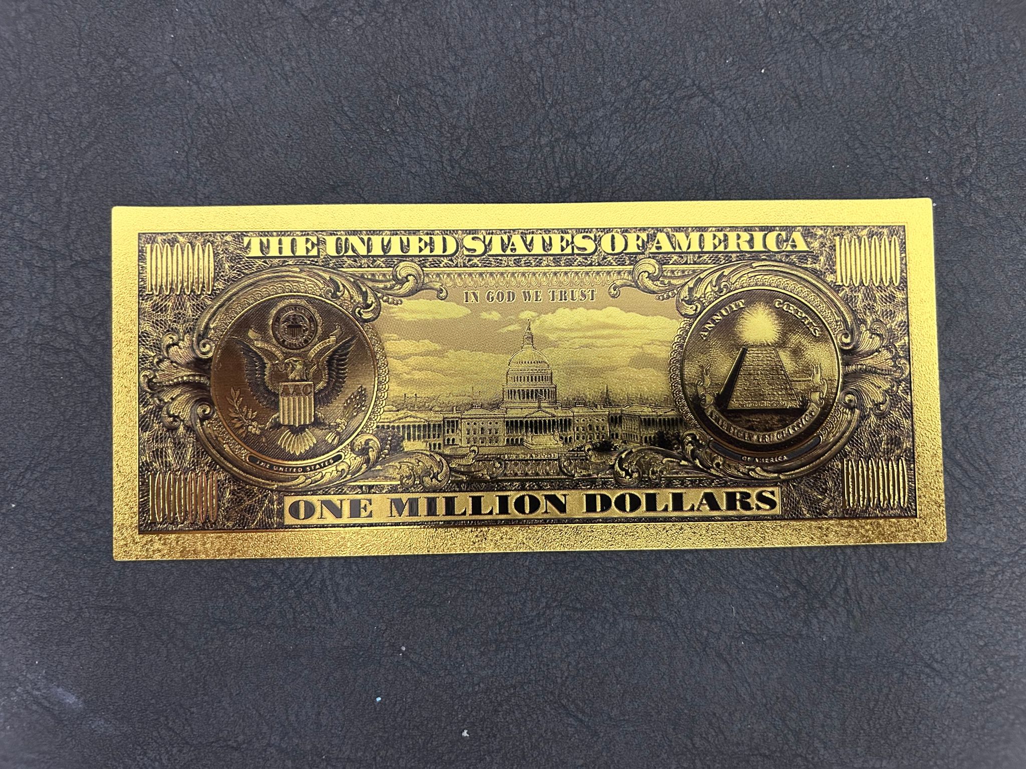 One Million Dollars Liberty Edition – 24K Gold Plated Collectible Not_1