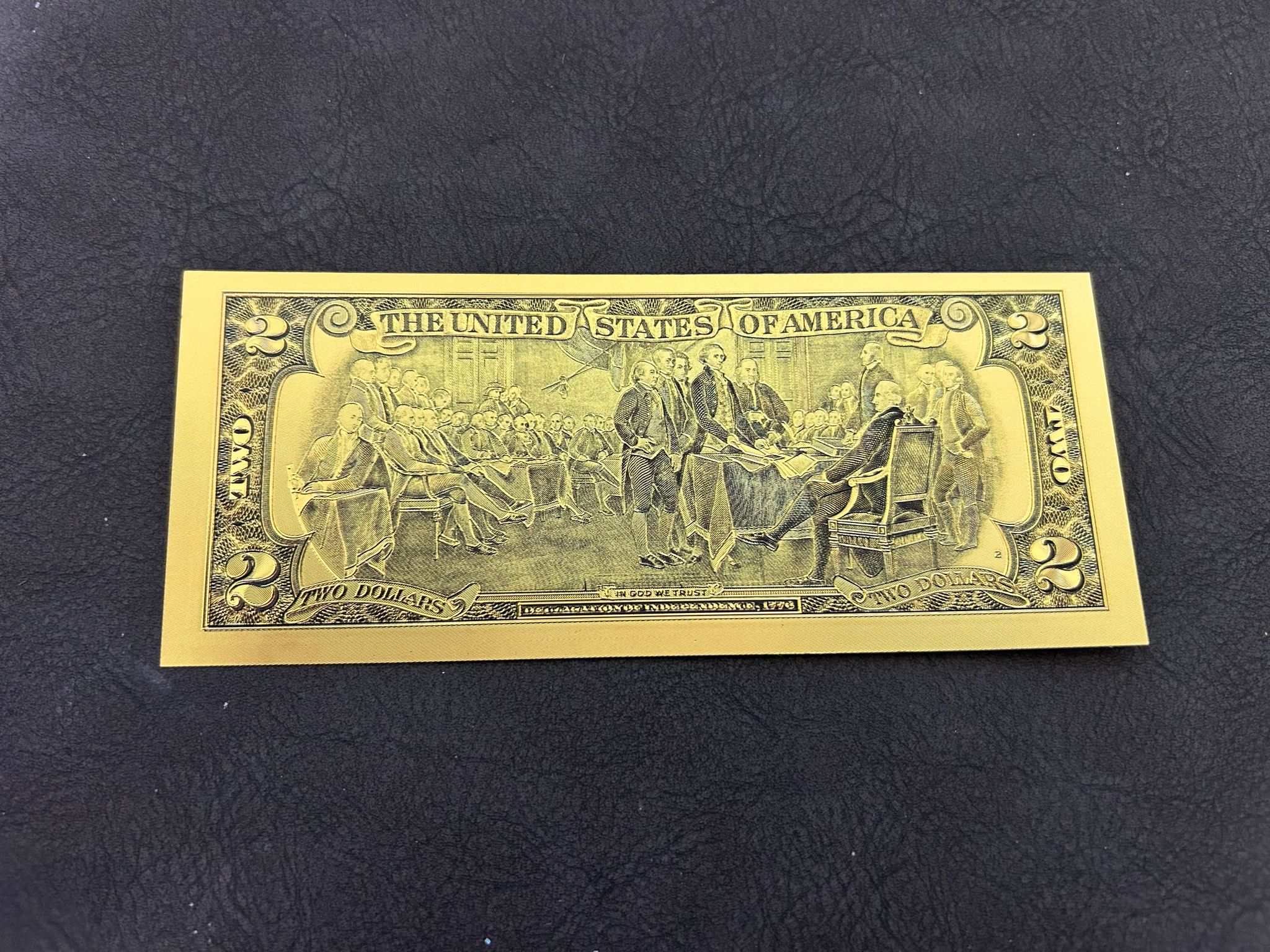 U.S. Two Dollars Jefferson Note – 24K Gold Plated Collectible Note_1