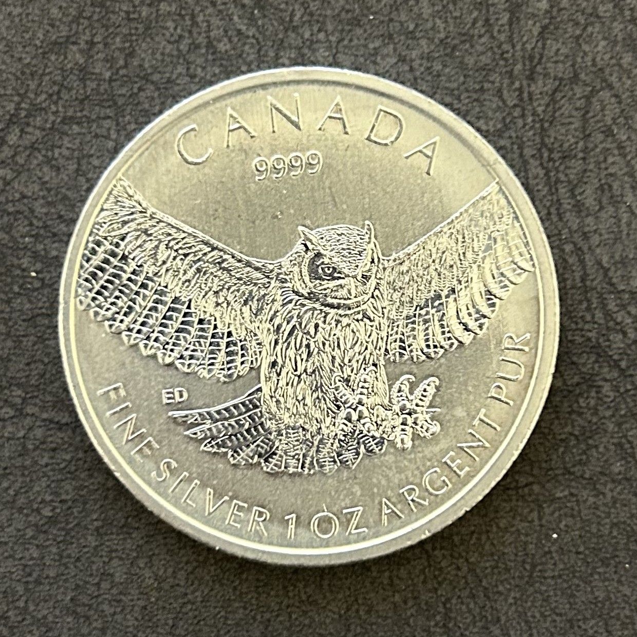 Great Horned Owl 2015 – 1oz .9999 Silver Coin | Canada Birds of Prey_0