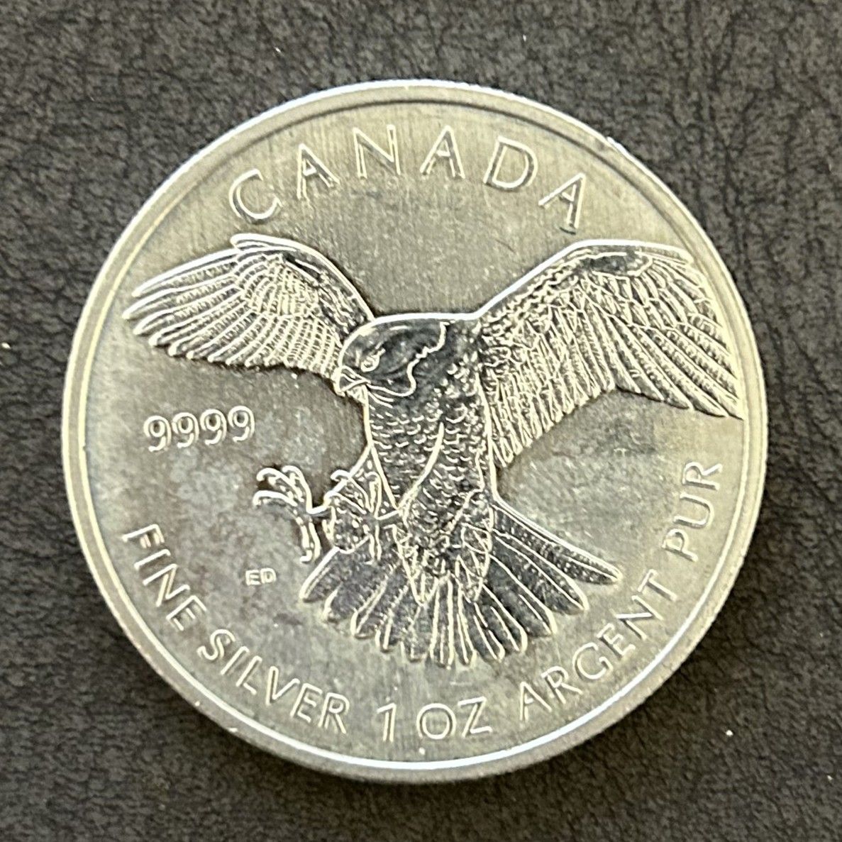 Peregrine Falcon 2014 – 1oz .9999 Silver Coin | Canada Birds of Prey_0
