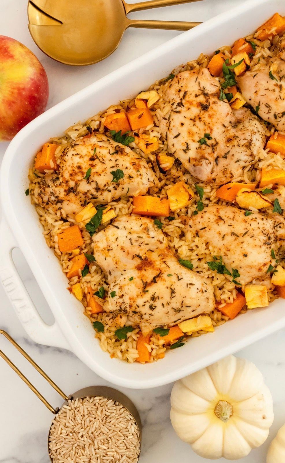 Chutney Chicken Drumsticks, Roasted Butternut & Rice_0