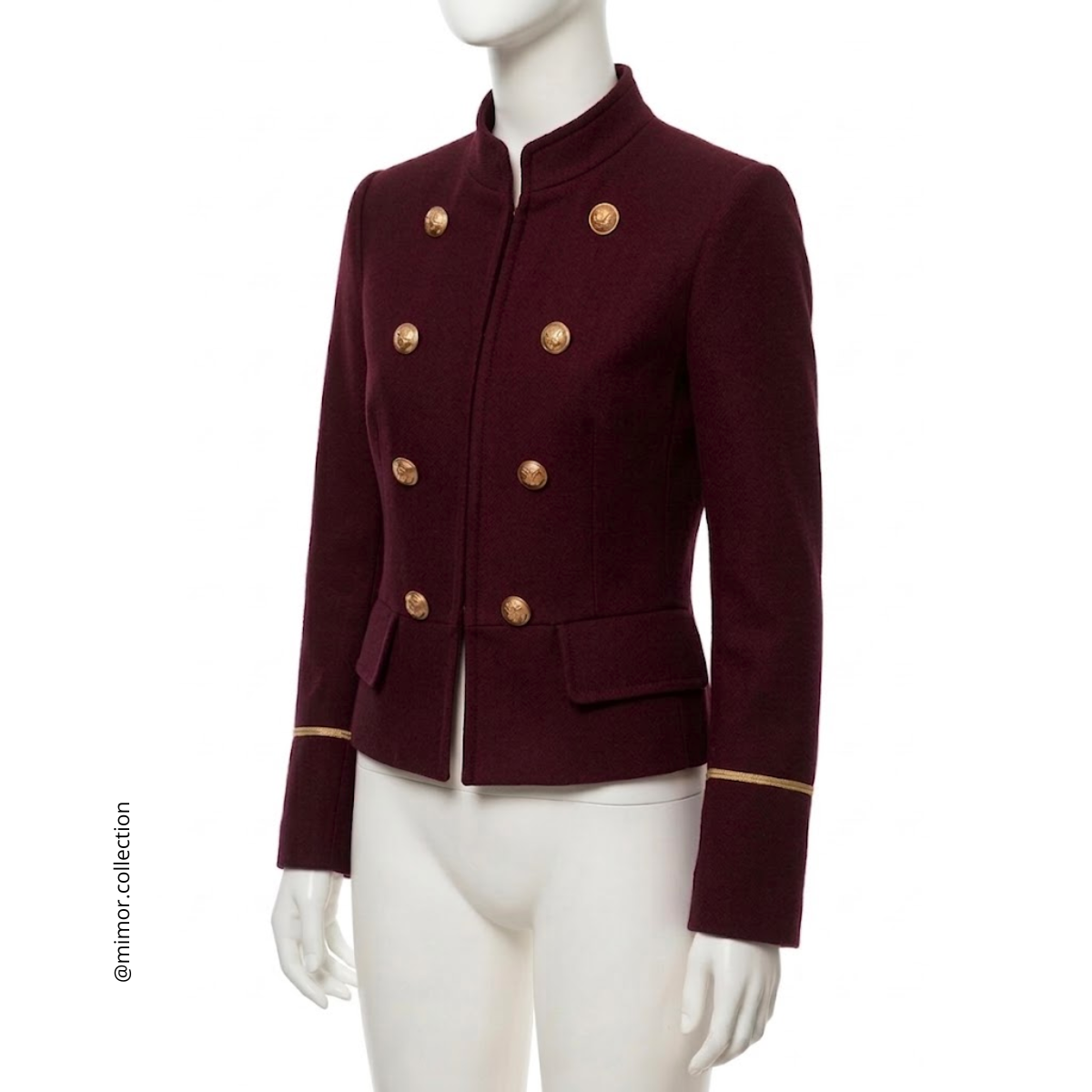 PREVENTA II: Chaqueta Windsor, Borgoña_0