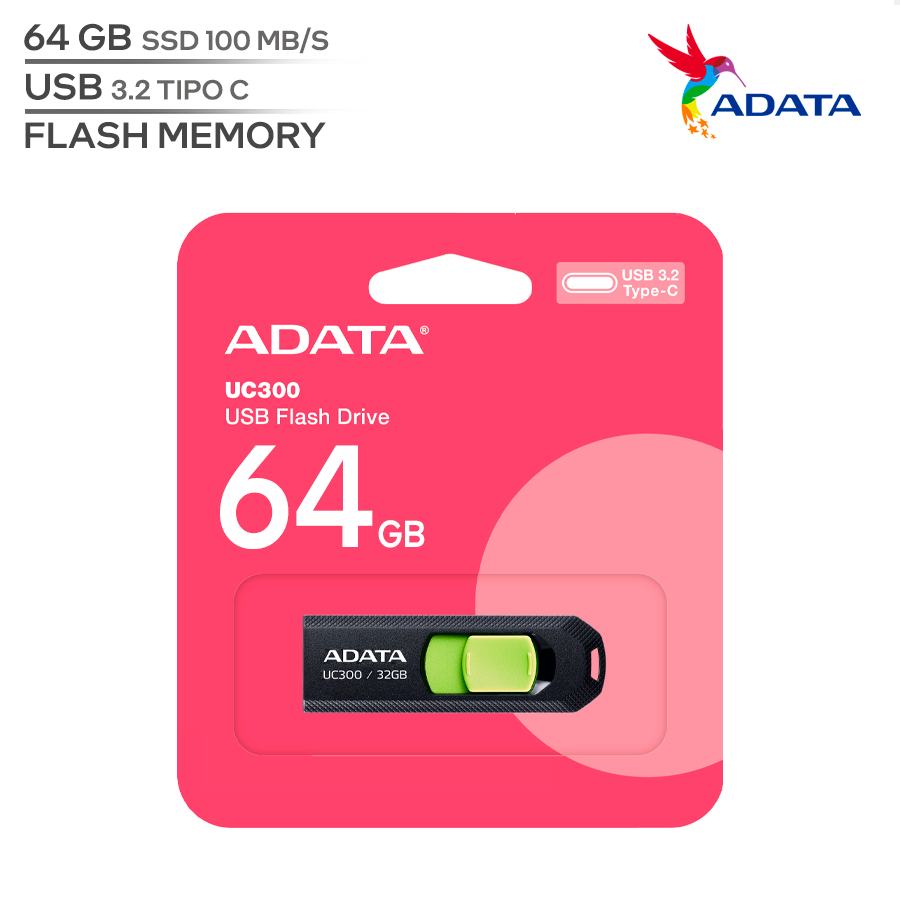 ADATA UC300 / CAPACIDAD 64 GB / USB TIPO C 3.2_0