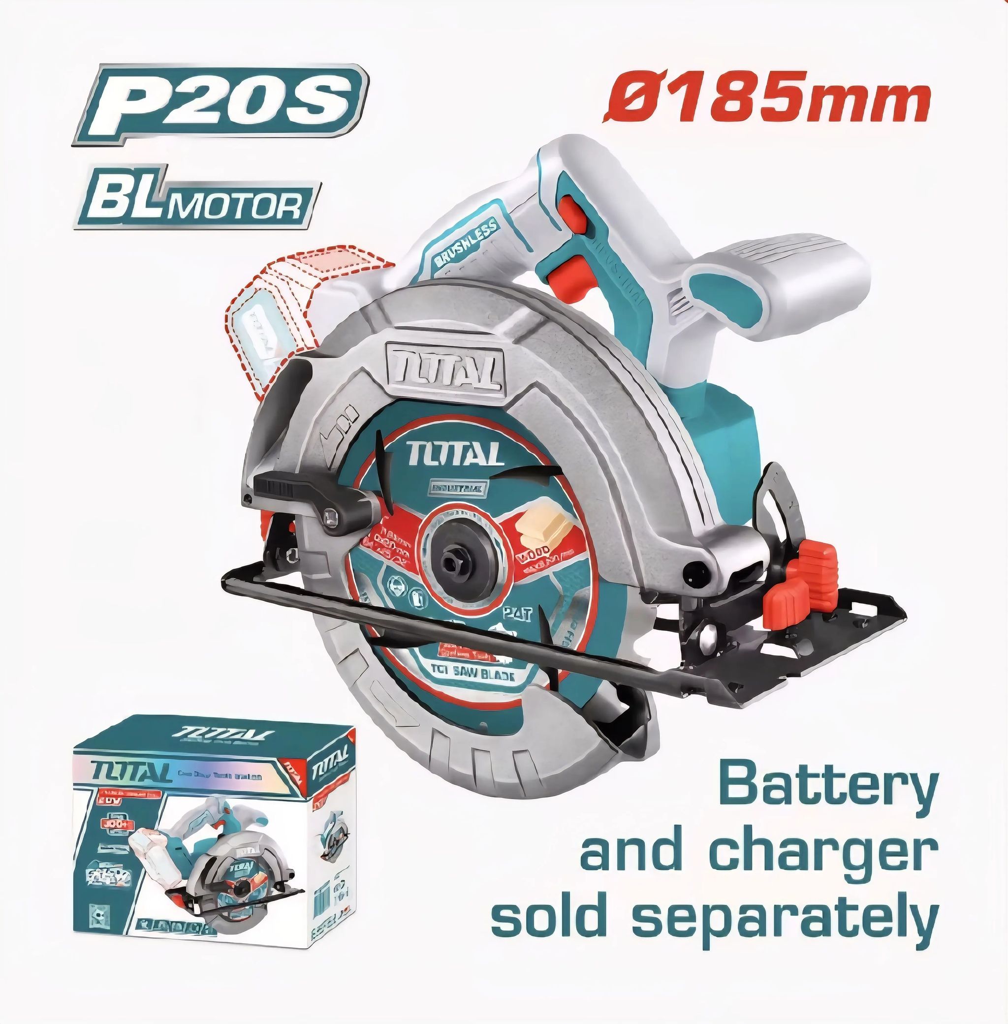 TOTAL CIRCULAR SAW BATERAI 7" (Mesin saja)_0