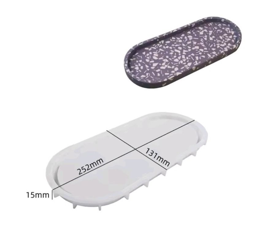 Molde de bandeja ovalada. _4