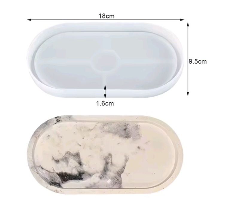 Molde de bandeja ovalada. _5