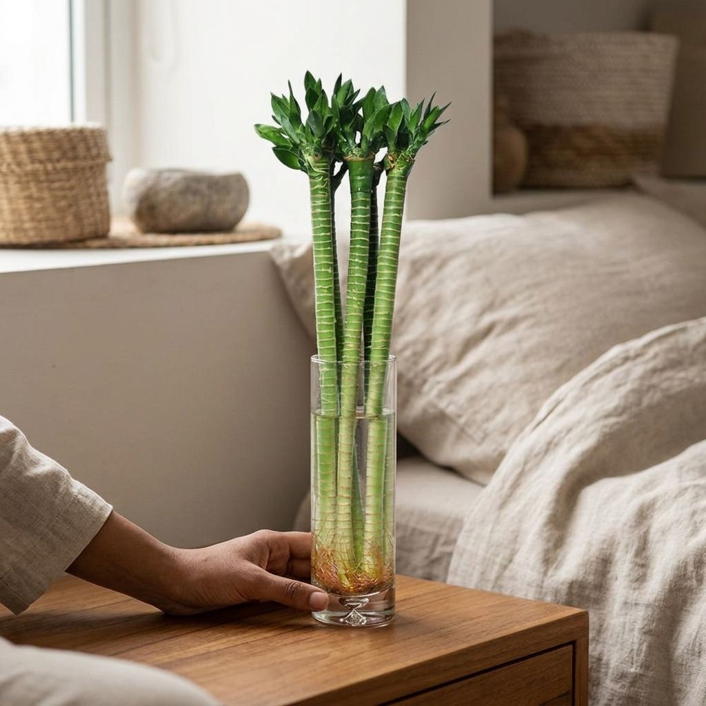 Lotus Bamboo (Set of 2 & 4 Sticks) – 60cm Live Indoor Plants for Good Luck & Wealth_2