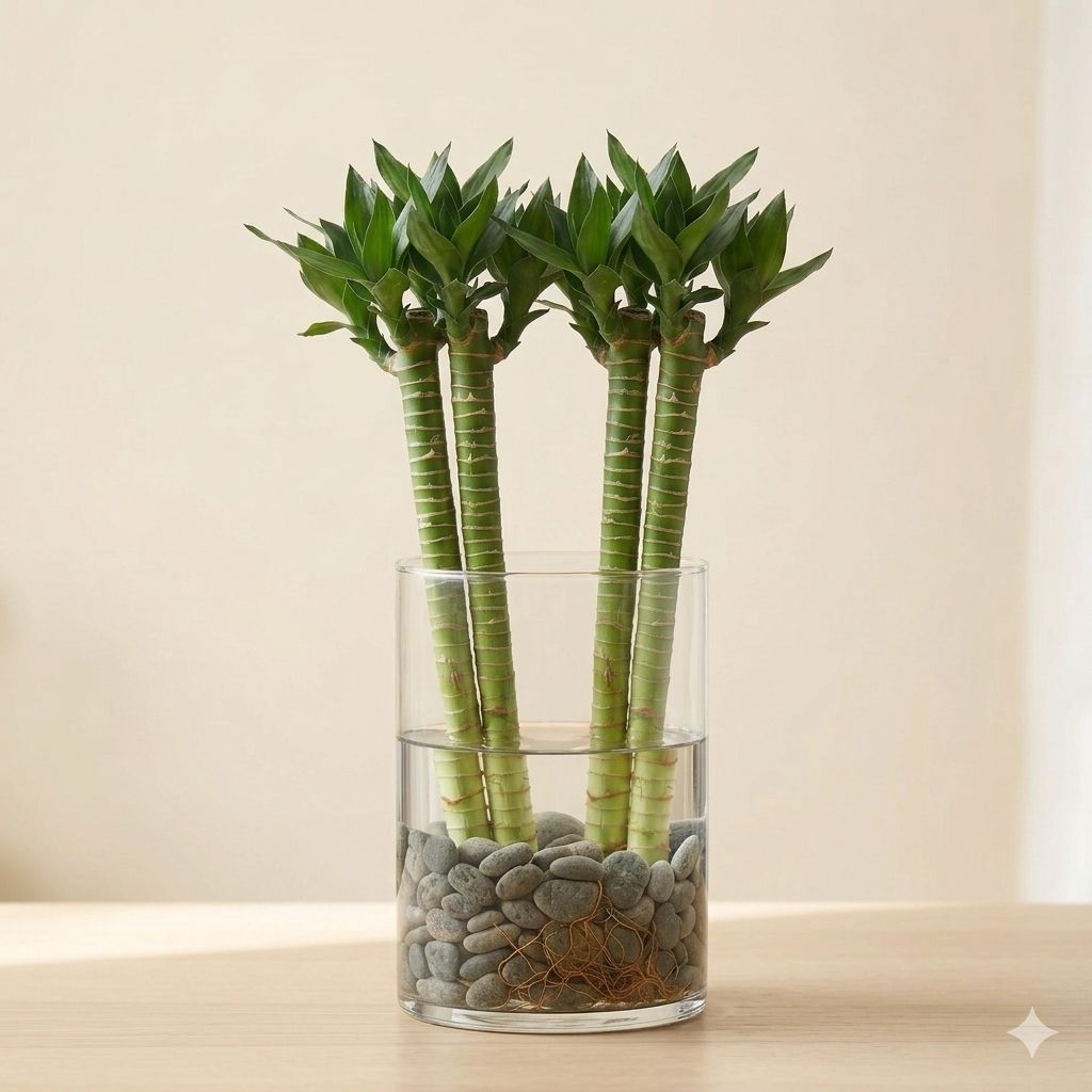 Lotus Bamboo (Set of 2 & 4 Sticks) – 60cm Live Indoor Plants for Good Luck & Wealth_3