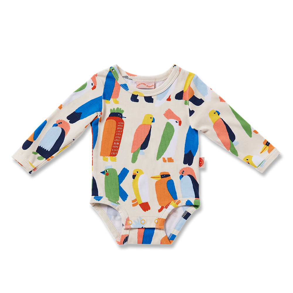 [PRE-ORDER] Long Sleeve Bodysuit (Flamin' Galahs)_0