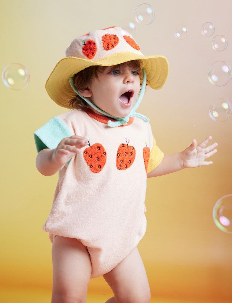 [PRE-ORDER] Terry Bodysuit (Tiny Orchard Strawberry)_1