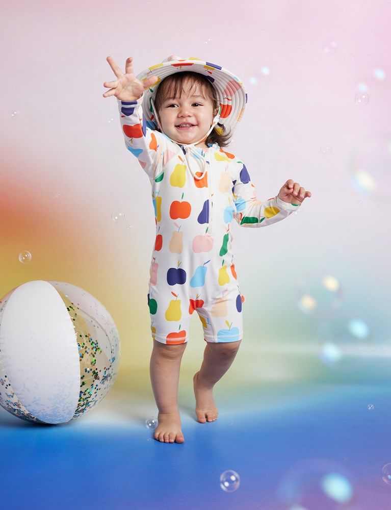 [PRE-ORDER] Long Sleeve Rash Swimsuit (Tiny Orchard)_1