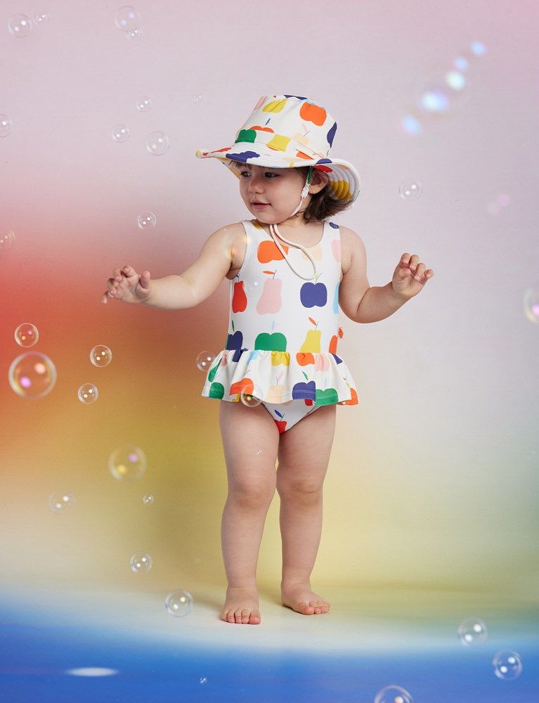 [PRE-ORDER] Sleeveless Frill Swimsuit (Tiny Orchard)_1