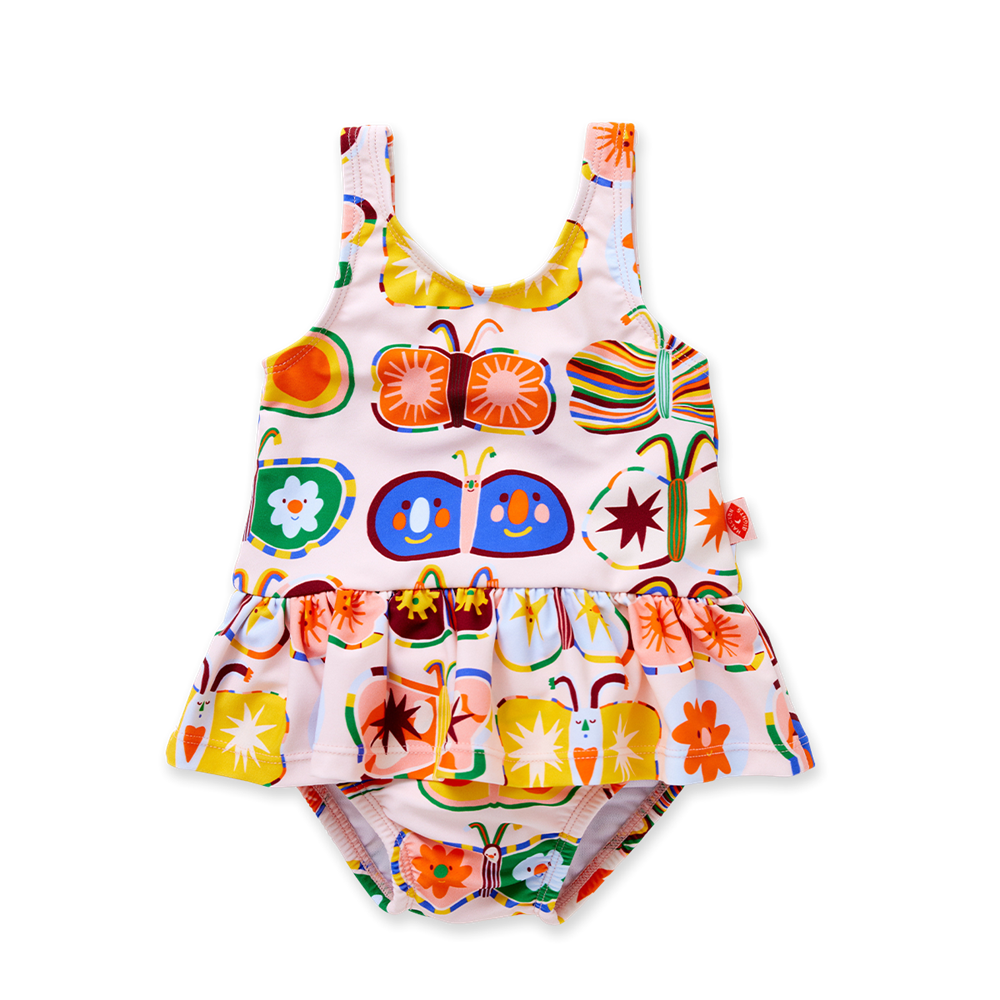 [PRE-ORDER] Sleeveless Frill Swimsuit (Flutterby)_0