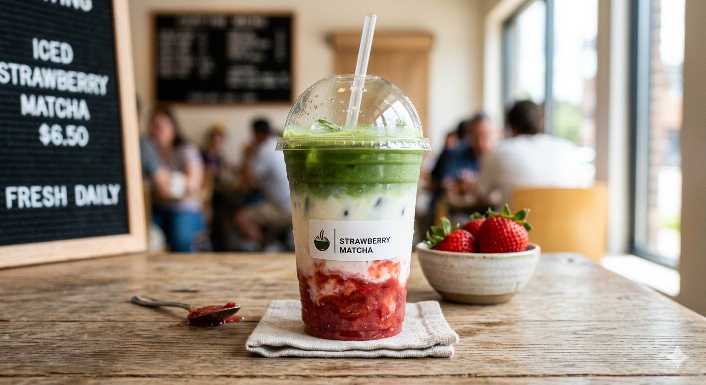 Iced Strawberry Matcha _0