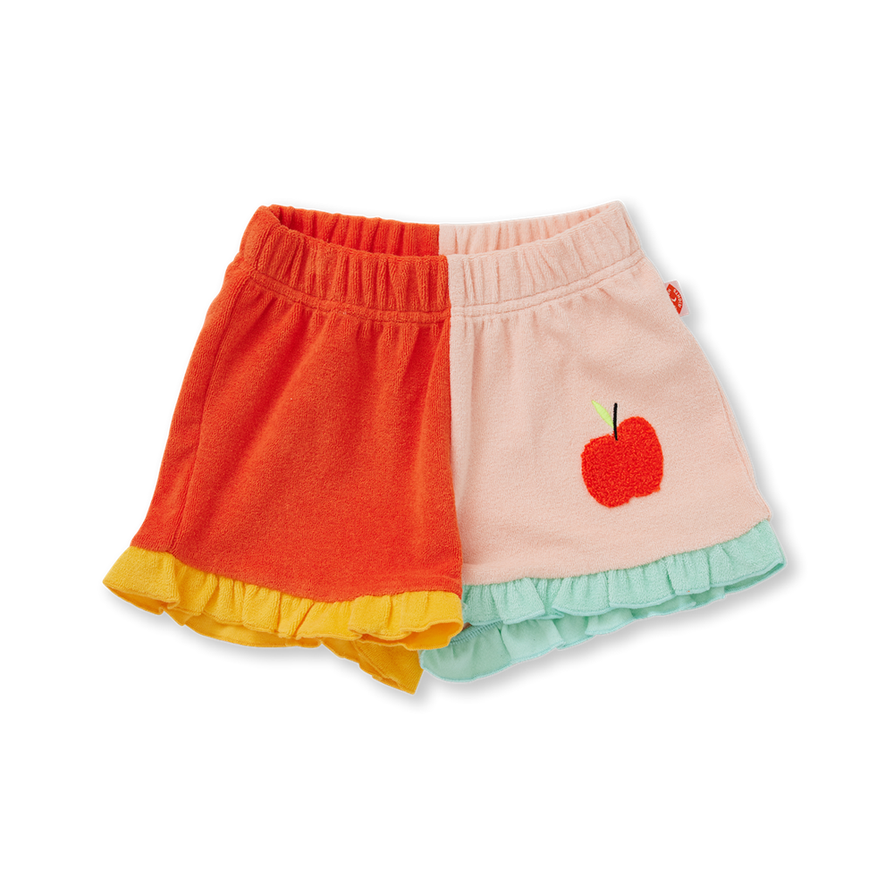 [PRE-ORDER] Terry Frill Shorts (Tiny Orchard - Apple)_0