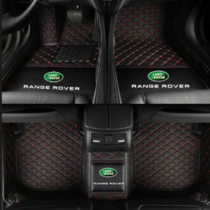 TAPIS 8D plus LUXURY-land rover (noir/rouge)_0