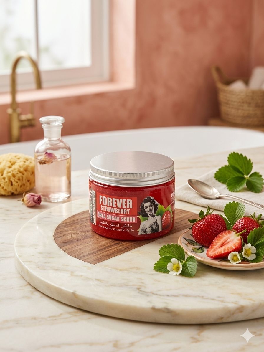 Cornells shea sugar scrub كورنيلز مقشر سكر زبدة الشيا بالفراولة _0