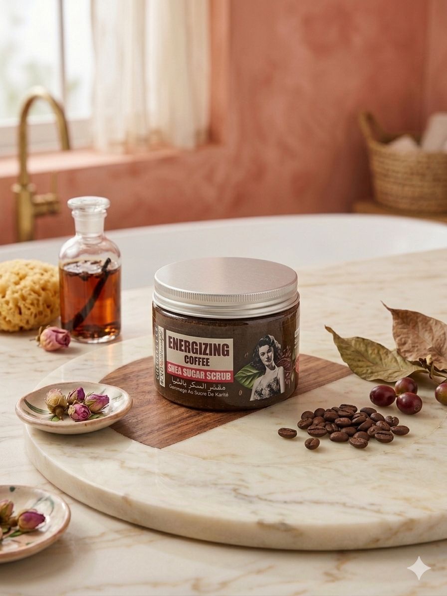 Cornells shea sugar scrub كورنيلز مقشر سكر زبدة الشيا بالقهوة_0