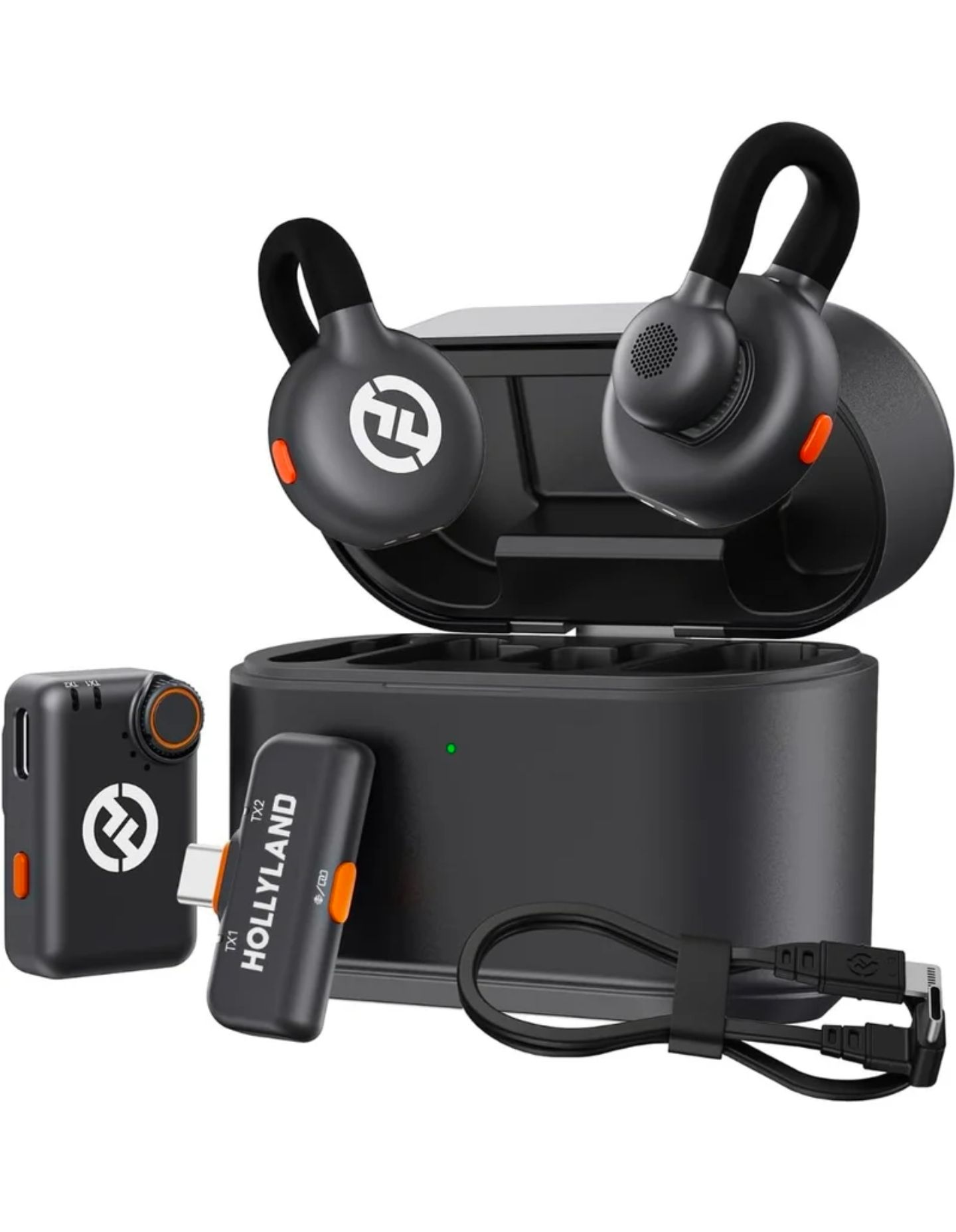 Hollyland Lark M2S Combo Wireless Lavalier Microphone Vocal Microphone _0