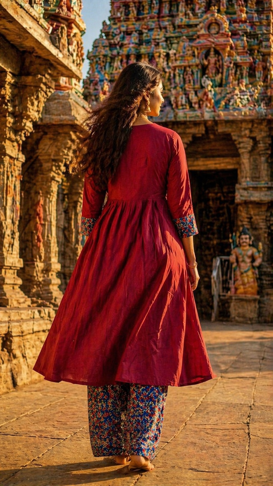 Cotton Cordset Kurtis with Kalamkari Pant_1