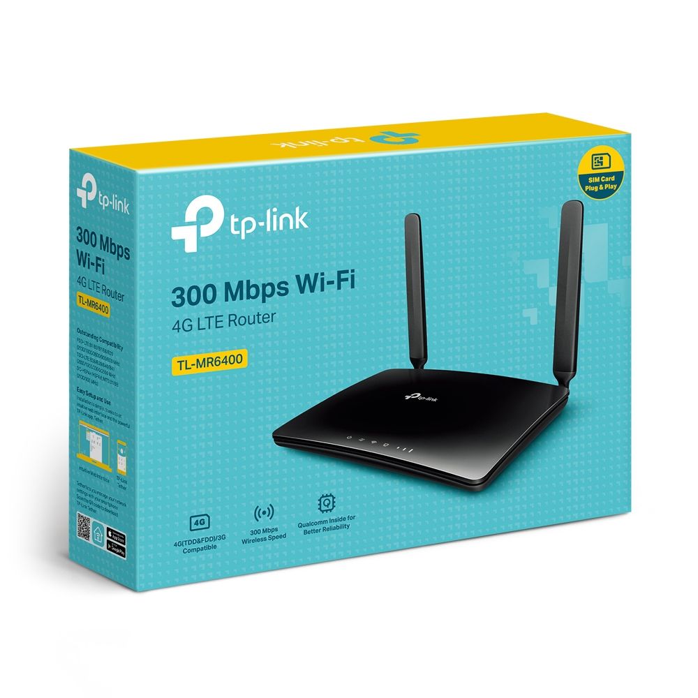 TP-LINK MR6400 300MPS  4G ROUTER WITH A SIMCARD SLOT_0