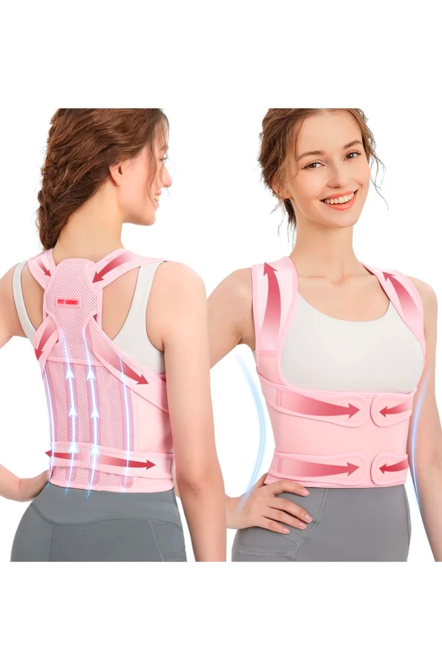 GUDOO Back Brace and Posture Corrector for Women and Men _0