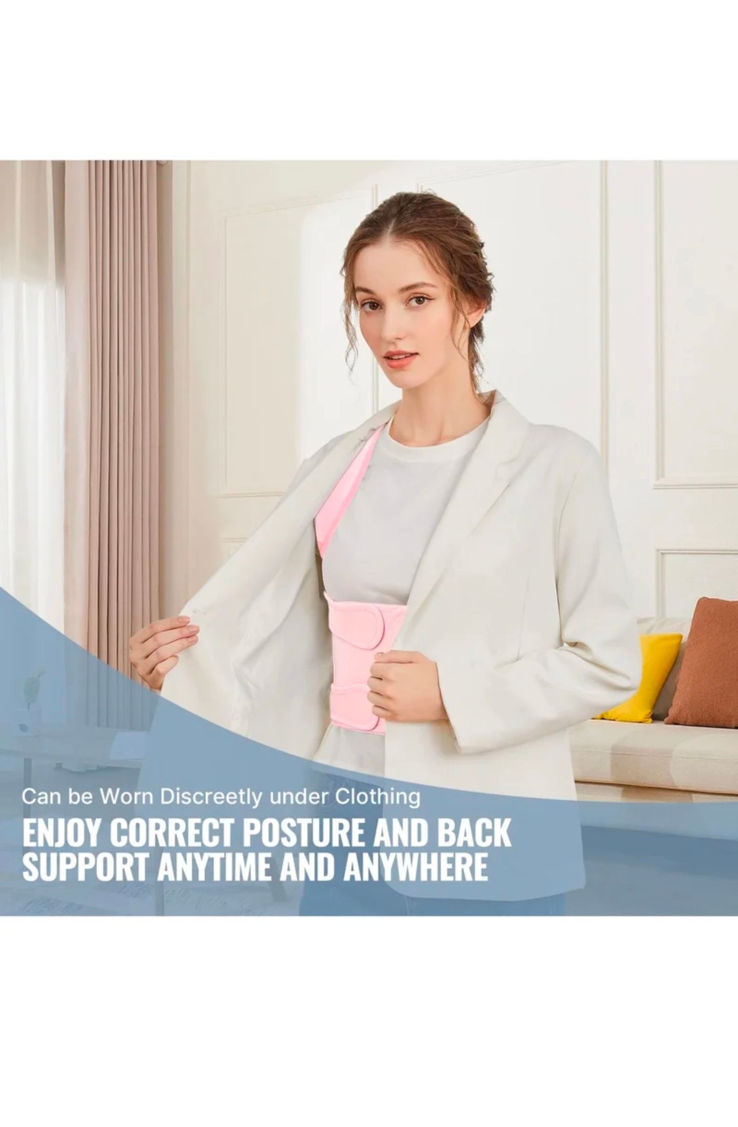 GUDOO Back Brace and Posture Corrector for Women and Men _5