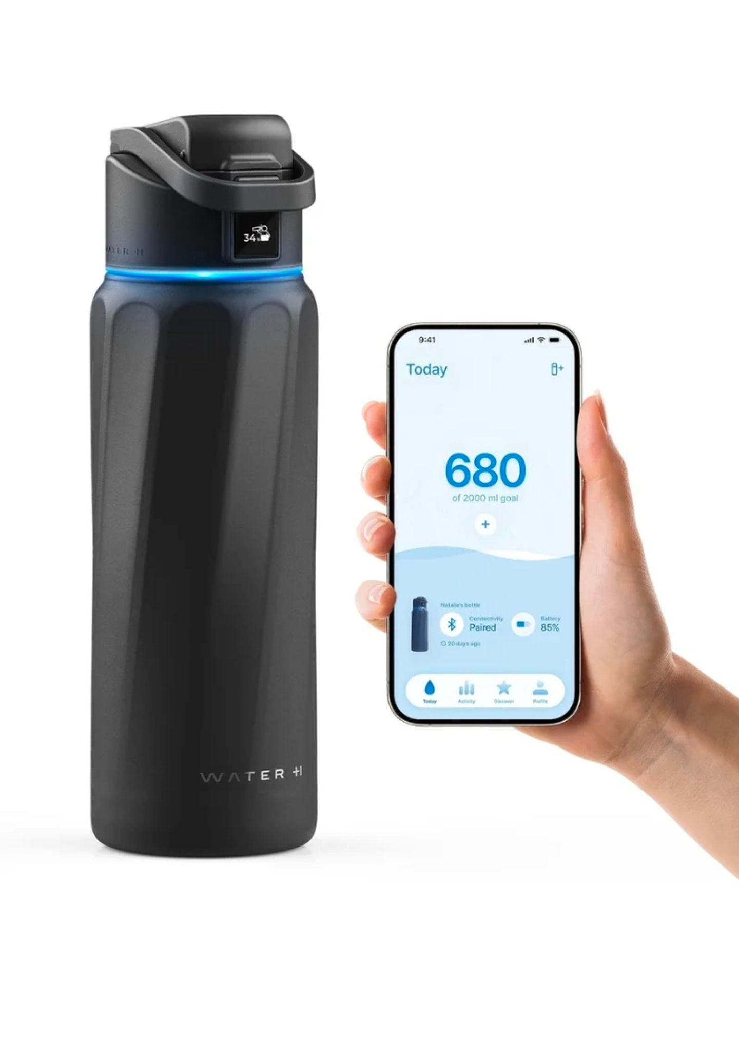 WATERH BOOST Smart Bottle with Reminder to Drink & Tracker Bottle_0