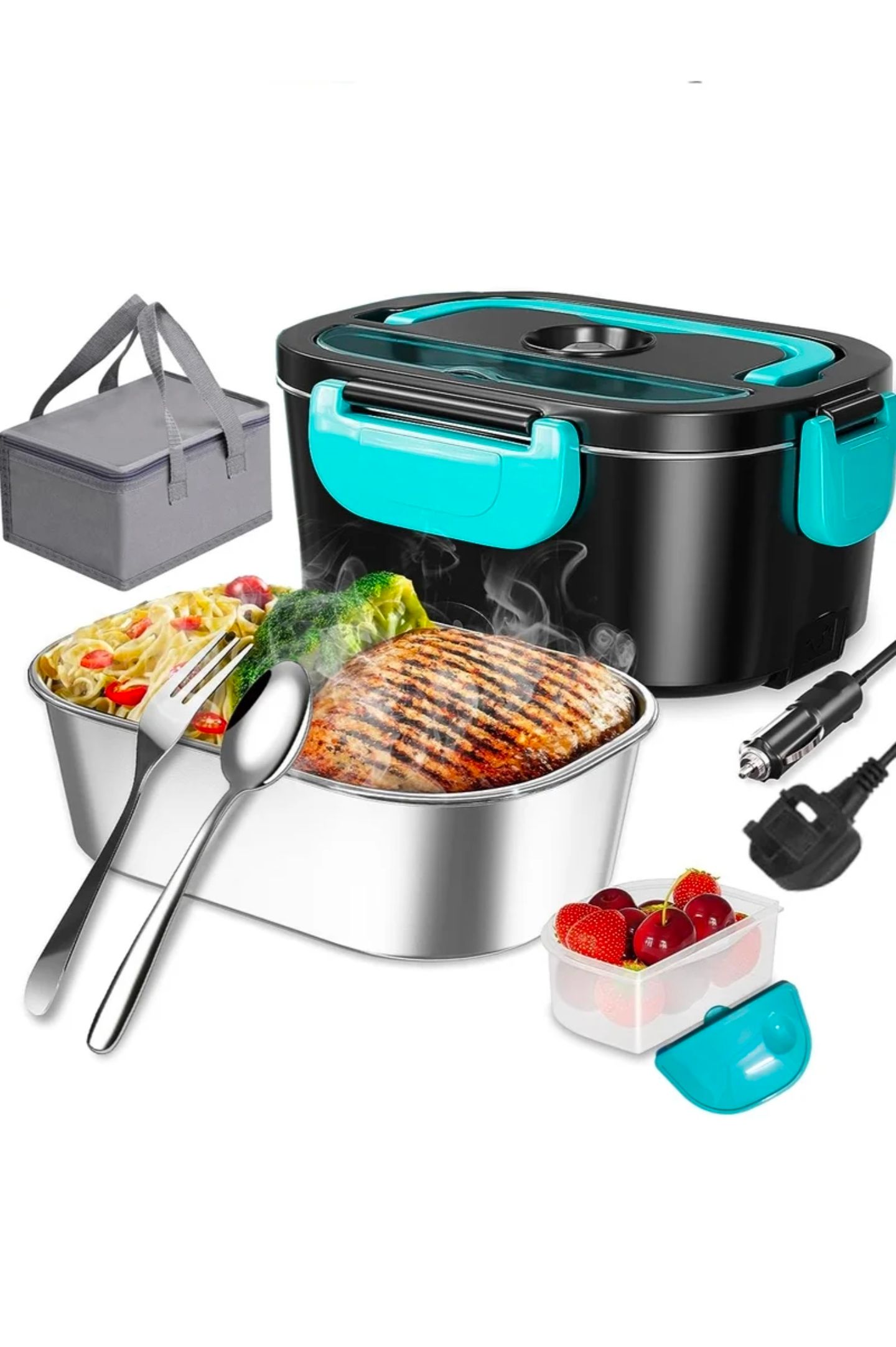 Electric Lunch Box for Adults 1.5L Self Heating Lunch Box for Car /Truck _0