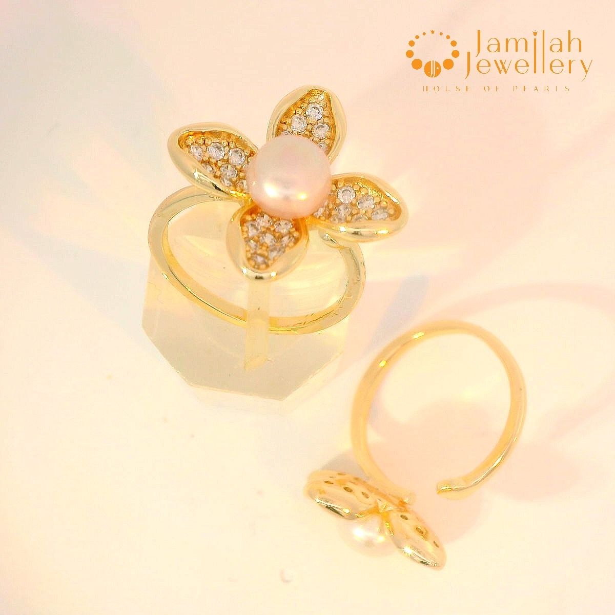 Adjustable Size Ring - Design 01- Flower_0