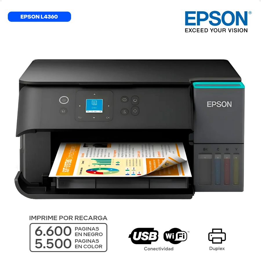 EPSON L4360 / MULTIFUNCIONAL WIFI / IMPRESORA / DUPLEX / ESCANER / COPIADORA_0