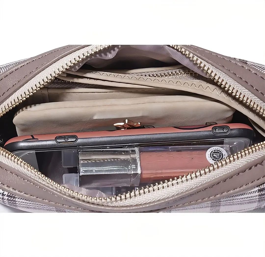 En-ji Ara-Khaki Pouch wanita_2