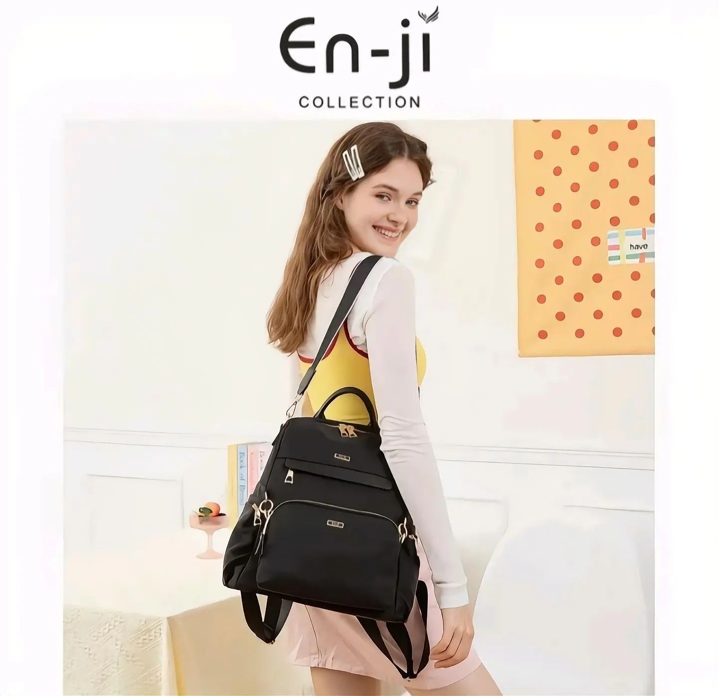 EN-JI LISA BACKPACK [Khaki]_3