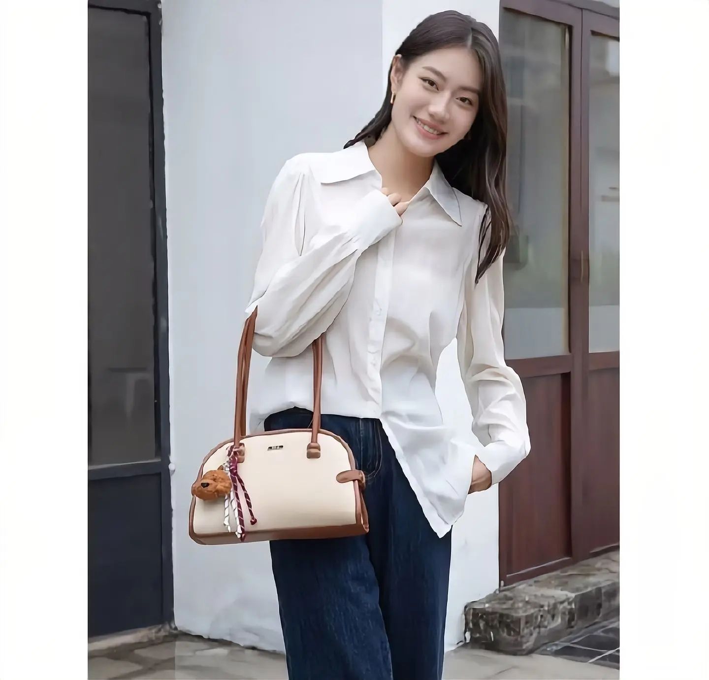 EN-JI [ JUNHYO-Cream] Shoulderbag_1