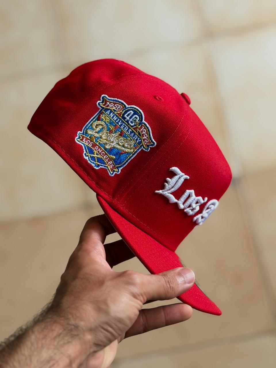 New Era 9Fifty A-Frame - La Dodgers 40th Anniversary Red Prime Edition_3