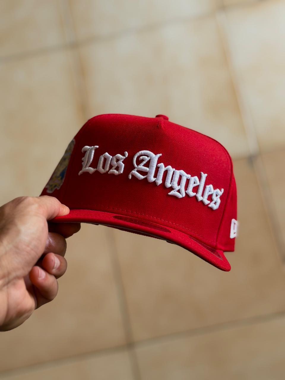 New Era 9Fifty A-Frame - La Dodgers 40th Anniversary Red Prime Edition_4