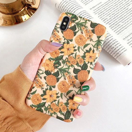 LACK Colorful Flower floral Leaf Phone Case For iphone 13 12Pro 8 Plus 7 X XR Case For iphone 11 Pro Max soft Back Cover_1